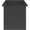Sodo vazonas su LED Juoda 50 x 100 x 48 cm Plienas