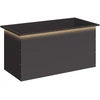 Sodo vazonas su LED Juoda 50 x 100 x 48 cm Plienas