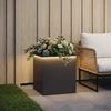 Sodo vazonas su LED Juoda 50 x 50 x 48 cm Plienas