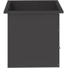 Sodo vazonas su LED Juoda 50 x 50 x 48 cm Plienas