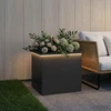 Sodo vazonas su LED Juoda 50 x 60 x 48 cm Plienas