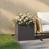 Sodo vazonas su LED Juoda 50 x 60 x 48 cm Plienas