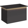 Sodo vazonas su LED Juoda 50 x 80 x 48 cm Plienas