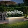 Sodo vazonas su LED Sidabrinė 30 x 100 x 30 cm
