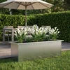 Sodo vazonas su LED Sidabrinė 30 x 100 x 30 cm