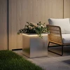 Sodo vazonas su LED Sidabrinė 30 x 30 x 30 cm