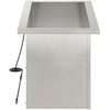 Sodo vazonas su LED Sidabrinė 30 x 60 x 30 cm