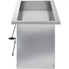 Sodo vazonas su LED Sidabrinė 30 x 80 x 30 cm