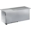 Sodo vazonas su LED Sidabrinė 40 x 100 x 40 cm