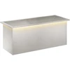 Sodo vazonas su LED Sidabrinė 40 x 100 x 40 cm