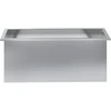 Sodo vazonas su LED Sidabrinė 40 x 100 x 40 cm