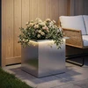 Sodo vazonas su LED Sidabrinė 40 x 40 x 40 cm