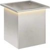 Sodo vazonas su LED Sidabrinė 40 x 40 x 40 cm