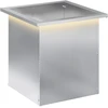 Sodo vazonas su LED Sidabrinė 40 x 40 x 40 cm