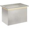 Sodo vazonas su LED Sidabrinė 40 x 60 x 40 cm