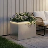 Sodo vazonas su LED Sidabrinė 40 x 60 x 40 cm