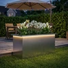 Sodo vazonas su LED Sidabrinė 40 x 80 x 40 cm