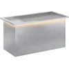 Sodo vazonas su LED Sidabrinė 40 x 80 x 40 cm