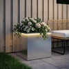 Sodo vazonas su LED Sidabrinė 50 x 60 x 48 cm