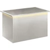 Sodo vazonas su LED Sidabrinė 50 x 80 x 48 cm