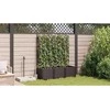 Sodo vazonas 3 vnt. Ruda 120 x 40 x 143 cm PP