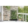Sodo vazonas 2 vnt. Juoda 80 x 40 x 125,5 cm PP