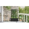 Sodo vazonas 2 vnt. Juoda 80 x 40 x 143 cm PP
