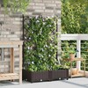 Sodo vazonas 2 vnt. Ruda 80 x 40 x 125,5 cm PP