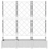 Sodo vazonas 3 vnt. Balta 120 x 40 x 125,5 cm PP