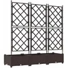 Sodo vazonas 3 vnt. Ruda 120 x 40 x 125,5 cm PP