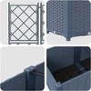 Sodo vazonas 5 pcs Pilka 120 x 120 x 143 cm Plastmasė