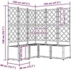 Sodo vazonas 5 vnt. Ruda 120 x 120 x 143 cm PP