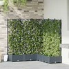 Sodo vazonas 5 pcs Šviesiai Pilka 120 x 120 x 125,5 cm
