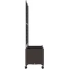 Sodo vazonas su treliu ir ratais 2 vnt. Ruda 80 x 40 x 149 cm