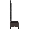 Sodo vazonas su treliu ir ratais 2 vnt. Ruda 80 x 40 x 131,5 cm