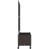 Sodo vazonas su treliu ir ratais 2 vnt. Ruda 80 x 40 x 149 cm