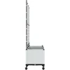 Sodo vazonas su treliu ir ratais 3 vnt. Balta 120 x 40 x 149 cm