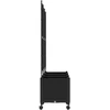 Sodo vazonas su treliu ir ratais 3 vnt. Juoda 120 x 40 x 149 cm