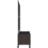 Sodo vazonas su treliu ir ratais 3 vnt. Ruda 120 x 40 x 149 cm
