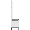 Sodo vazonas su treliu ir ratais Balta 120 x 40 x 146 cm PP