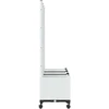 Sodo vazonas su treliu ir ratais Balta 120 x 40 x 146 cm PP