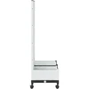 Sodo vazonas su treliu ir ratais Balta 80 x 40 x 131,5 cm PP