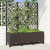 Sodo vazonas su treliu ir ratais Ruda 120 x 40 x 146 cm PP