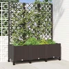 Sodo vazonas su treliu ir ratais Ruda 120 x 40 x 146 cm PP