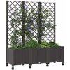Sodo vazonas su treliu ir ratais Ruda 120 x 40 x 146 cm PP