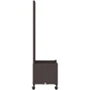 Sodo vazonas su treliu ir ratais Ruda 40 x 40 x 146 cm PP
