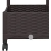 Sodo vazonas su treliu ir ratais Ruda 80 x 40 x 131,5 cm PP