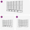Sodo vazonas 5 vnt. Balta 120 x 120 x 125,5 cm PP