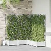 Sodo vazonas 5 pcs Baltas 120 x 120 x 125,5 cm Plastmasė
