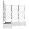 Sodo vazonas 5 pcs Baltas 120 x 120 x 125,5 cm Plastmasė
